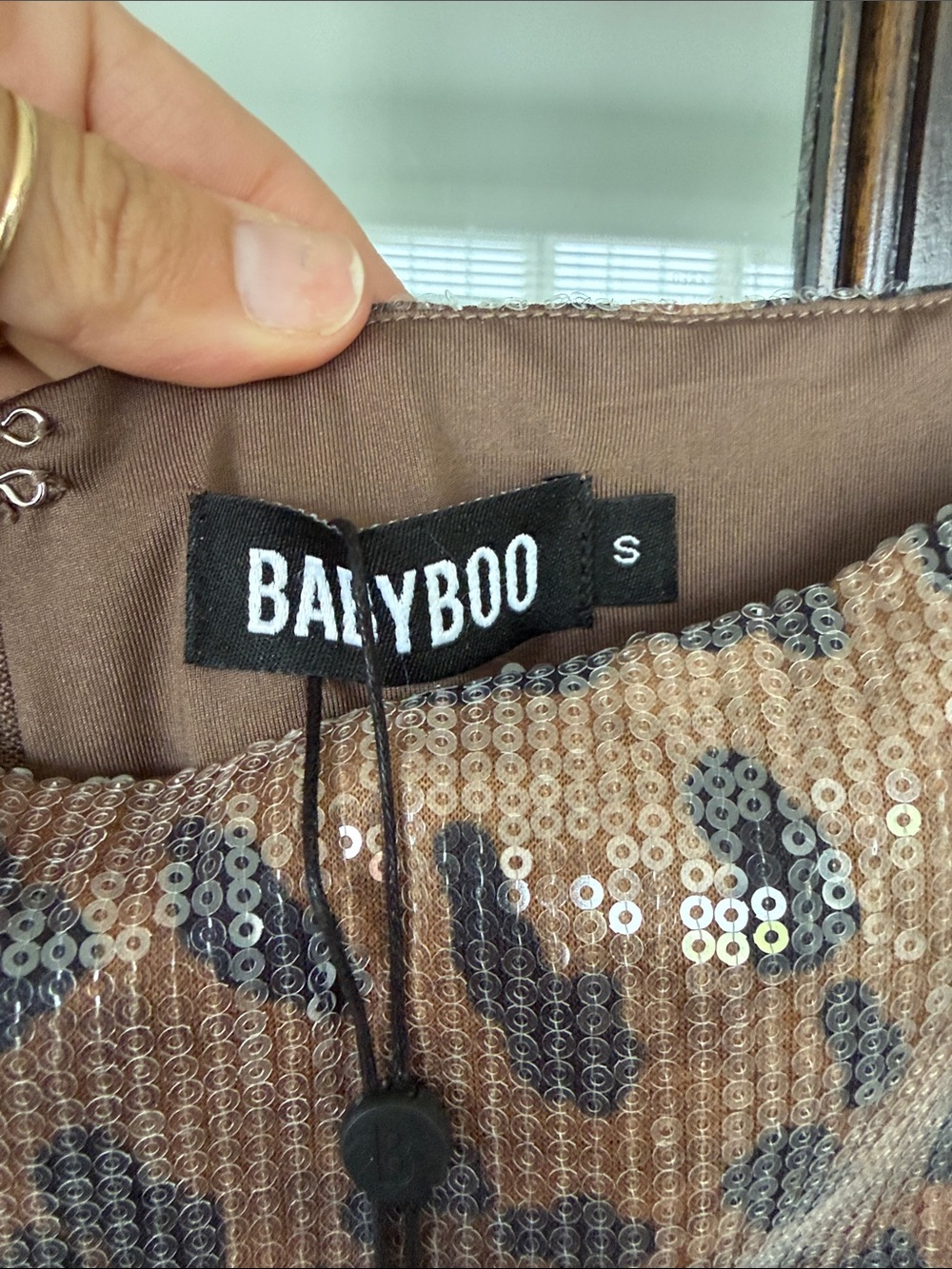 NWT Babyboo Fashion Sequin Leopard Print Maxi Skirt & Tank Set - Small - Picture 11 of 16